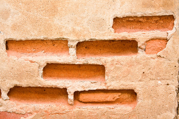 Obraz premium Cracked brick wall