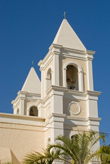 Towers of St Joseph Mission Church San Jose del Cabo Mexico