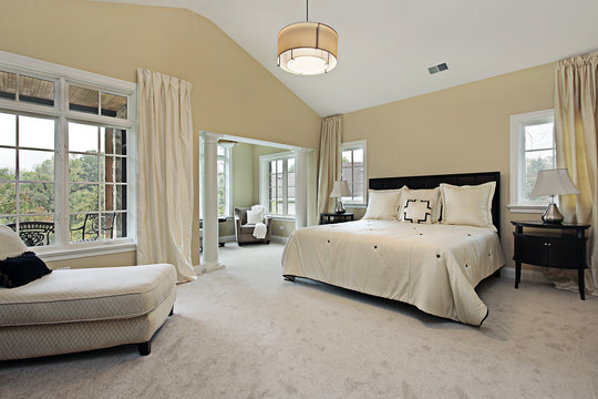 Master bedroom with sitting room