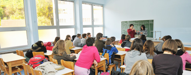science and chemistry classees at school