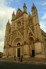 Fototapeta na wymiar Katedra w Orvieto - Fasada
