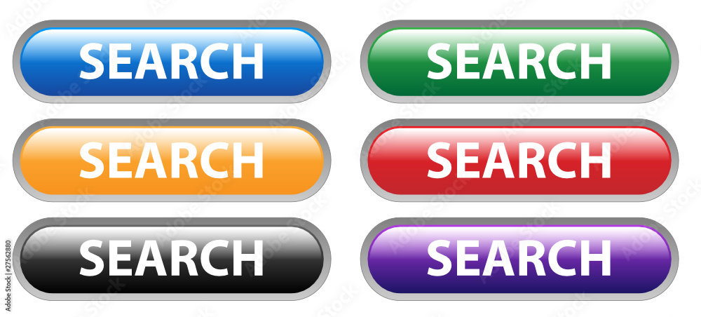Poster search web buttons set (internet engine find options tools go)