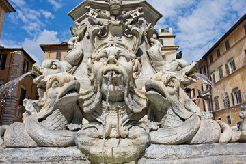 Fototapeta na wymiar fountain in Rome