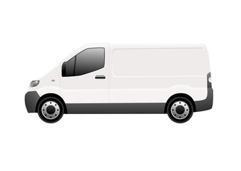 White delivery van © lkeskinen