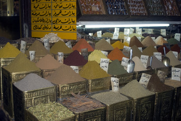 Spices in the souq, Damascus, Syria