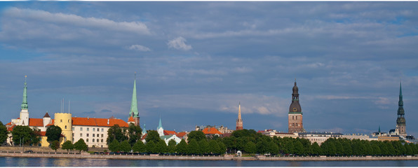 Riga panorama, capital of Latvia