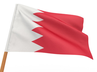 flag fluttering in the wind. Bahrain