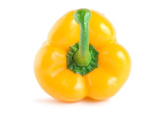 Ripe raw yellow pepper