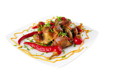 served meat course