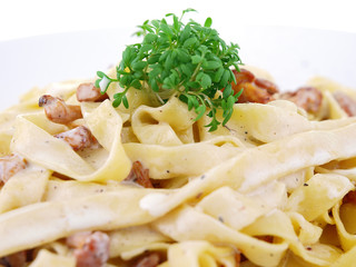 pasta with mushroom and cream sauce