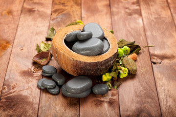 Spa treatment - basalt massage stones