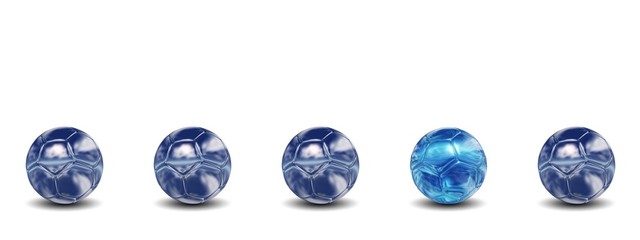 High resolution conceptual 3d soccer balls