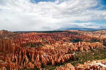 View from viewpoint of Bryce Canyon. Utah. USA