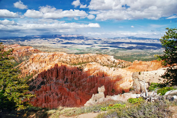 View from viewpoint of Bryce Canyon. Utah. USA