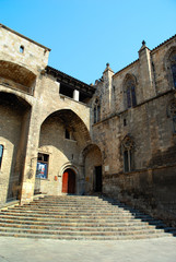 Fototapeta premium Barcellona Plaza del Rei Piazza del re