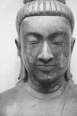 Portrait of a Buddha statue