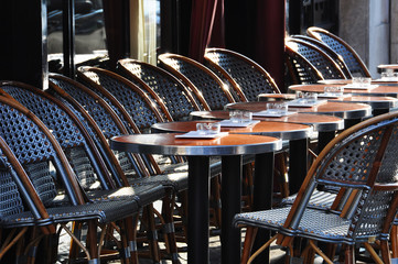 Café terrace in Paris