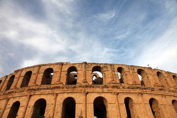 Obraz premium The amphitheater in El-Jem, Tunisia