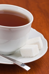 Cup of tea on the table