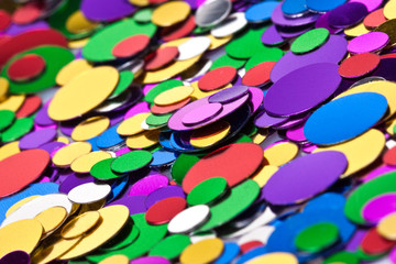 Background of multicolored confetti