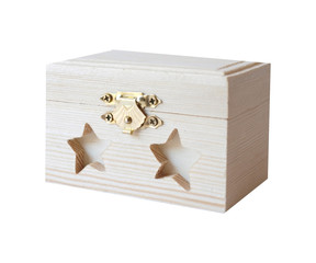 Wood Box on a white background