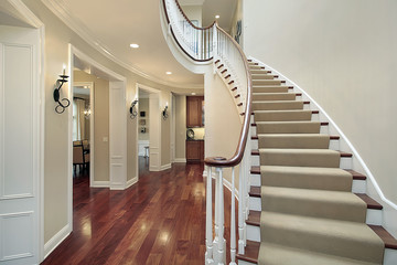 Foyer with butler's pantry