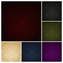 Fototapeta premium Seamless Wallpaper Pattern, set of six colors