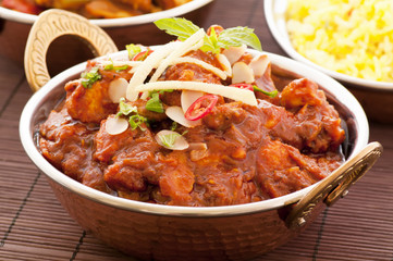 Chicken Madras mit Reis