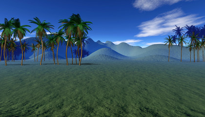 Obraz na płótnie Canvas tropical landscape