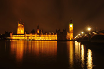 The Houses of Parliament at Night