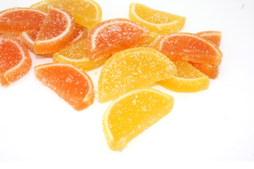 Fototapeta na wymiar Pâtes de fruits (citrons, oranges)