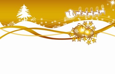 Christmas,xmas, Weichnachten, Stanta Claus, gold