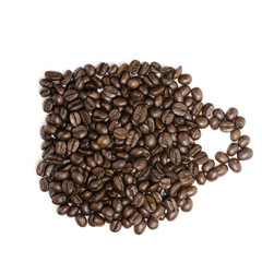 Coffee Bean forming Coffee cup
