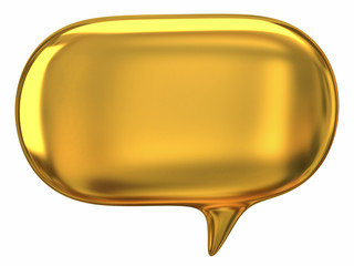 Speech golden bubble