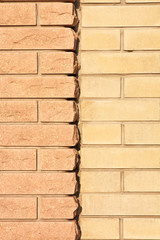 New brick two color wall texture