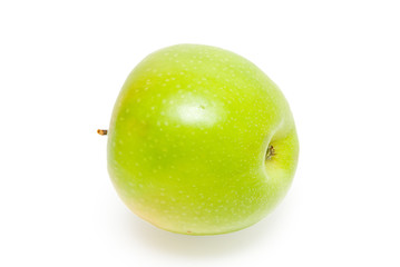 Green apple isolated on the white background