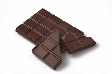 chocolate white background