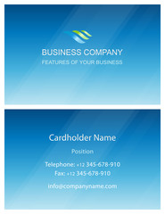 Business visiting card design template. More - in my portfolio