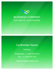 Business visiting card design template. More - in my portfolio