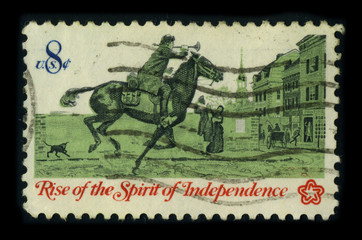 Postage stamp.