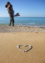 Tow lovers on the beach