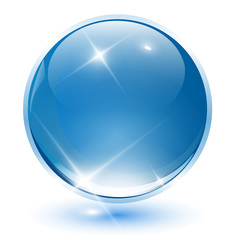 Naklejka premium 3D crystal sphere