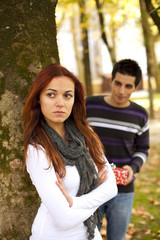Naklejka premium Couple relationship problems