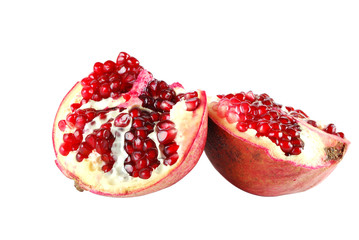 Half of pomegranate
