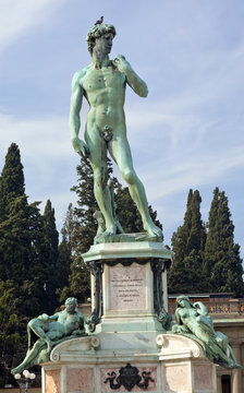 Monument to Michelangelo Florence Italy