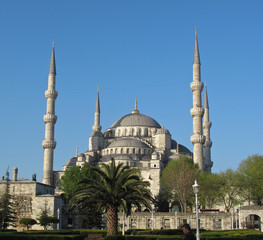Fototapeta na wymiar Голубая мечеть Стамбула