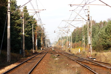 Fototapeta na wymiar Railway track lines