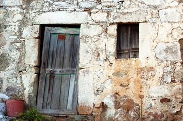 Fototapeta na wymiar Abandoned Greek House