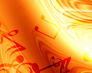 Obraz premium Abstract flowing fire background