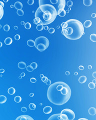 Rising air bubbles